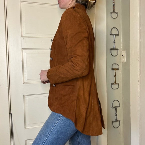 Real leather military style jacket - Picture 2 of 3